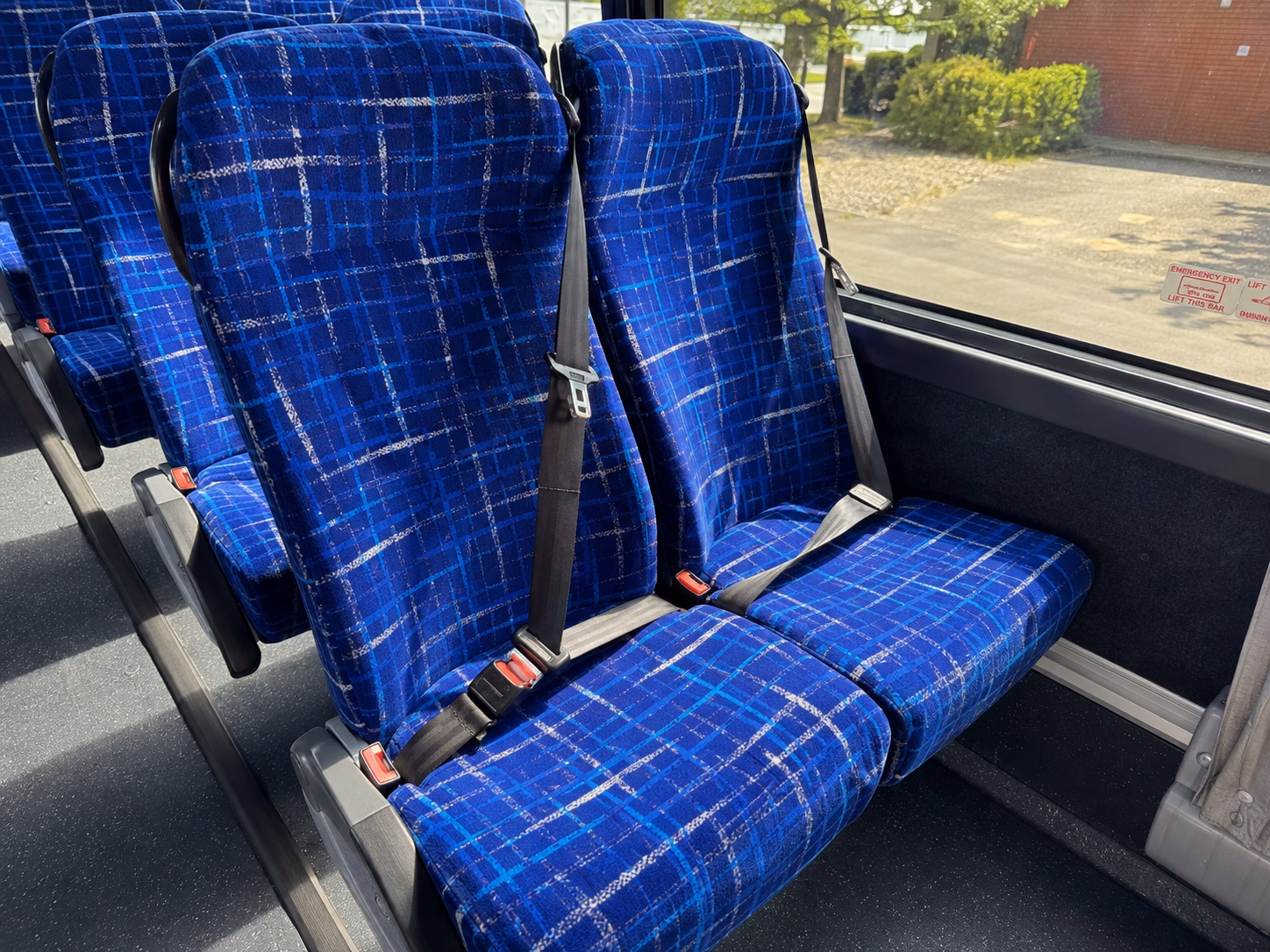 downey charter bus interior