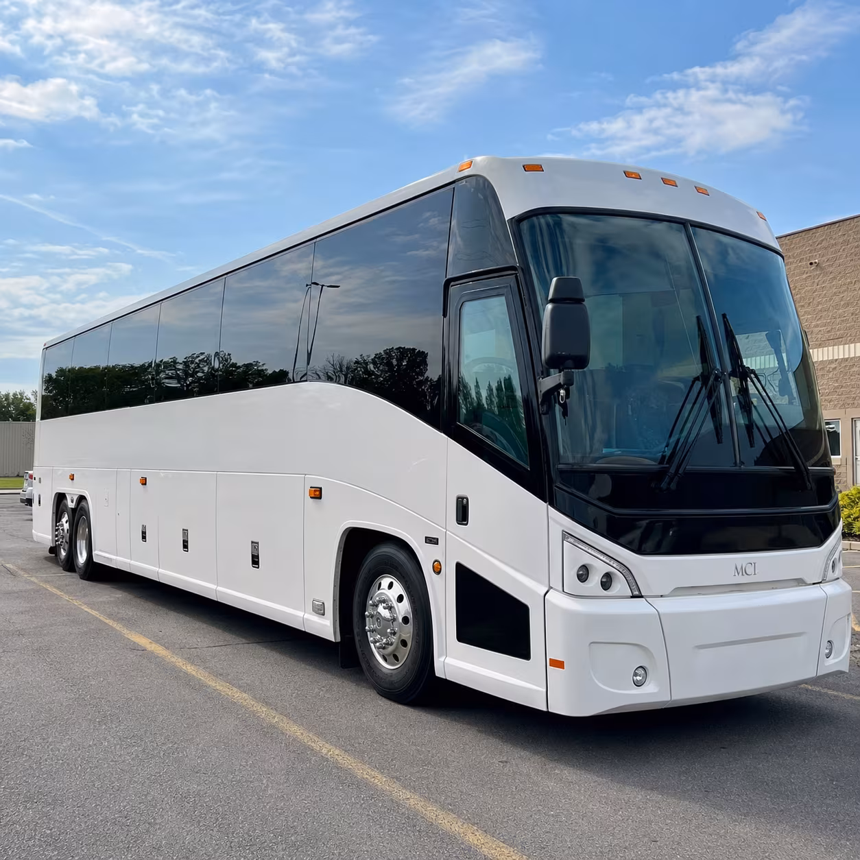 downey charter bus services exterior