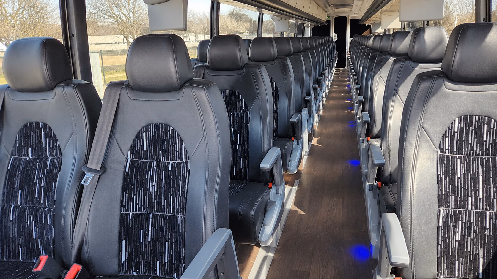 downey charter bus services inside