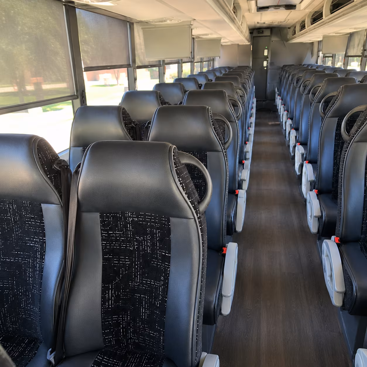 downey charter bus services interior