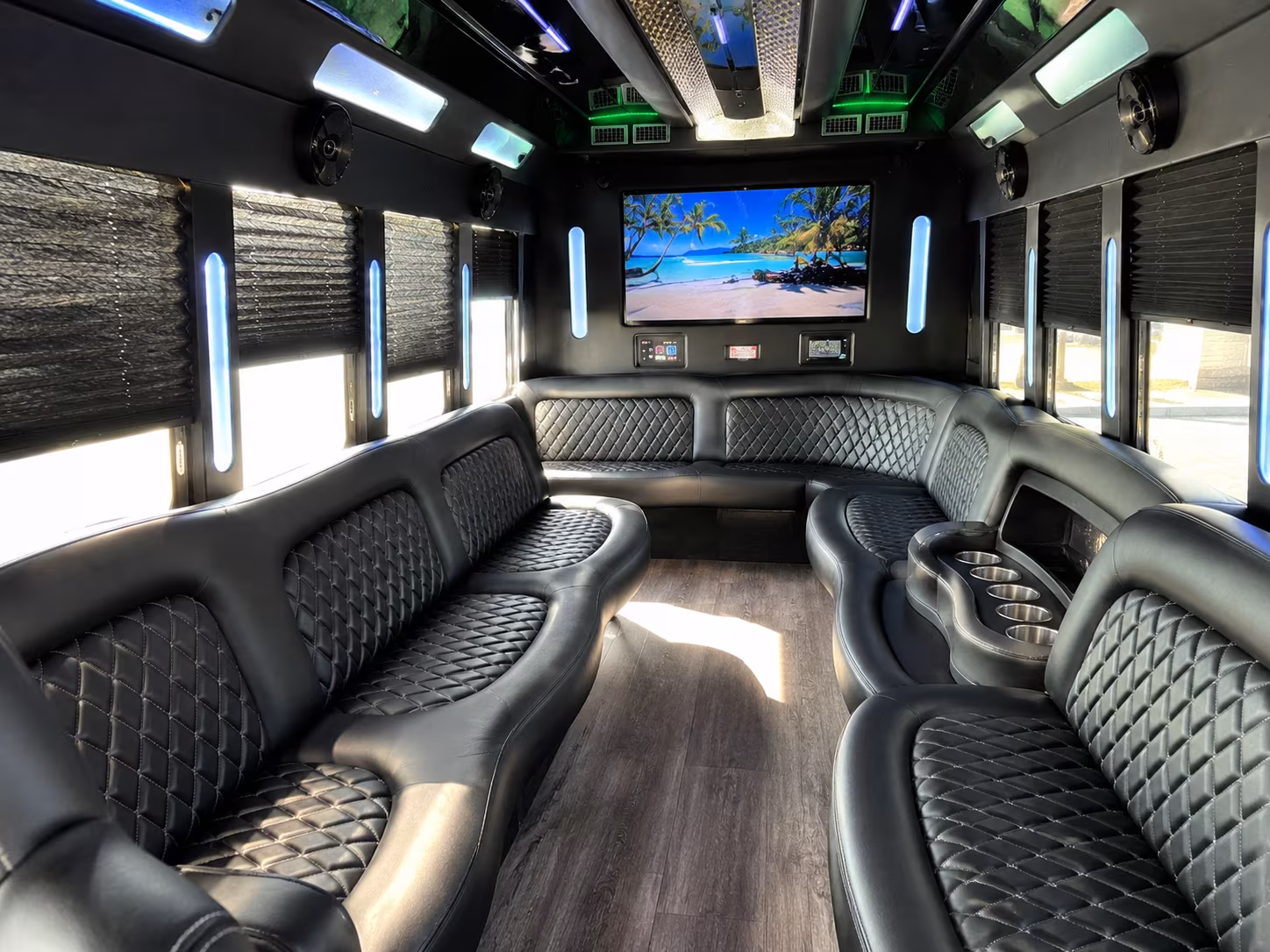 hit every photo stop in your downey party bus before the dance